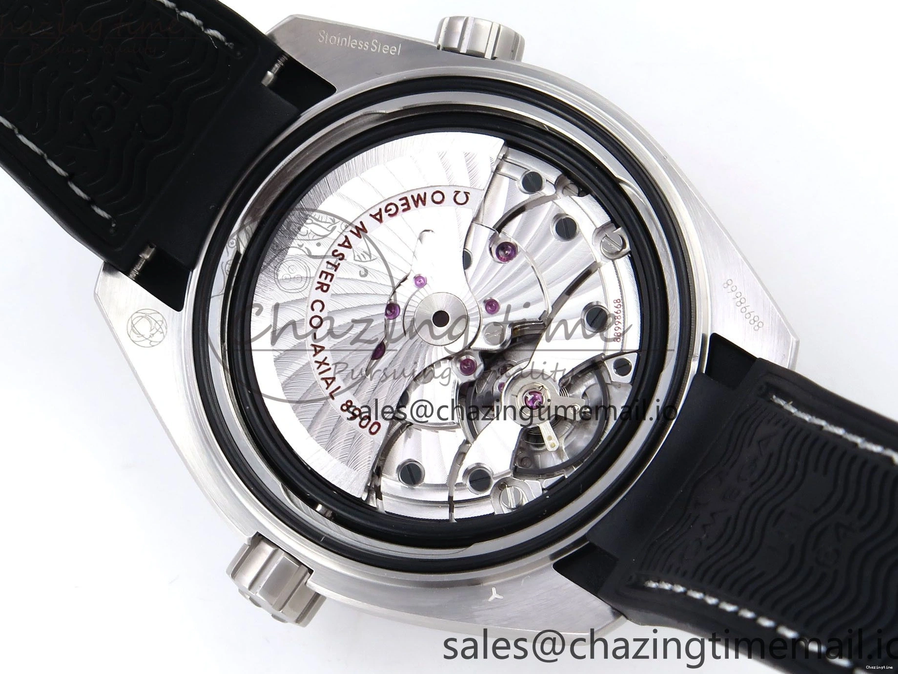0522 AllSeason Planet Ocean 43.5mm SS VSF 1:1 Best Edition Gray Bezel Gray Dial on Black Rubber Strap A8900 Super Clone 7712